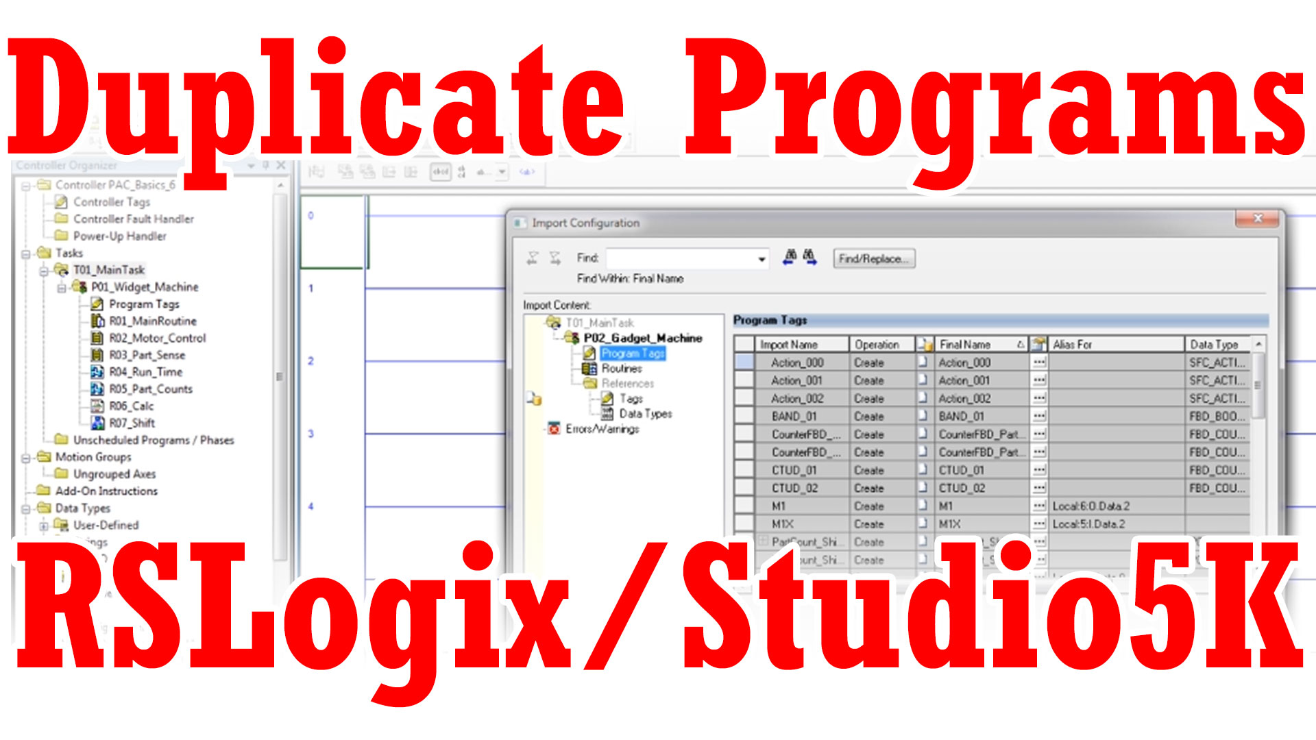 Studio / RSLogix 5000 - Duplicating Programs (M3E05)