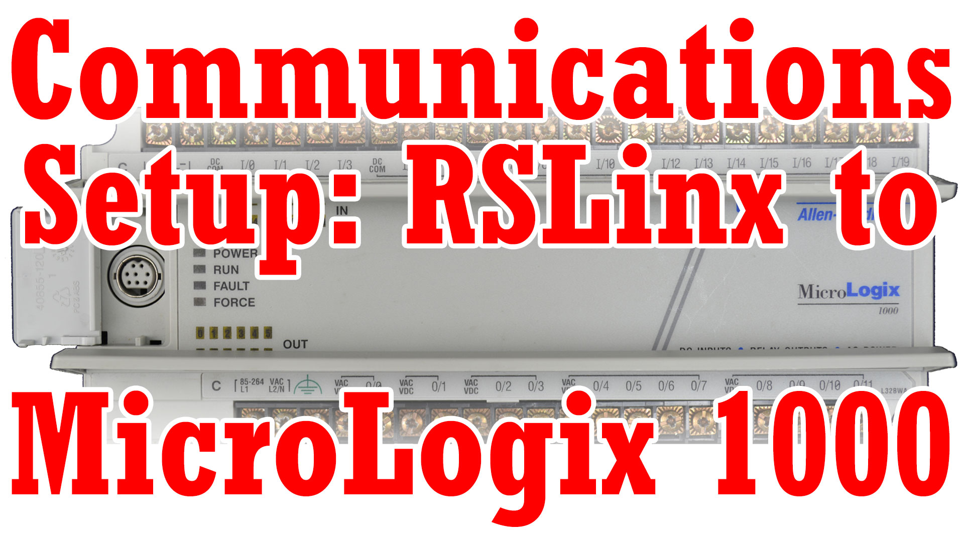 MicroLogix 1000, RSLinx Classic - Setup Communications and Download (M3E11)