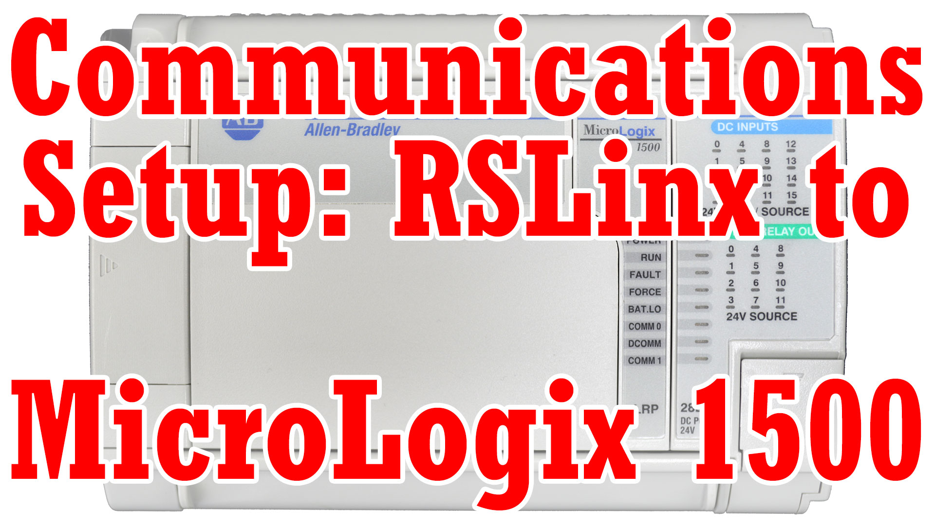 MicroLogix 1500, RSLinx Classic - Setup Communications and Download (M3E12)