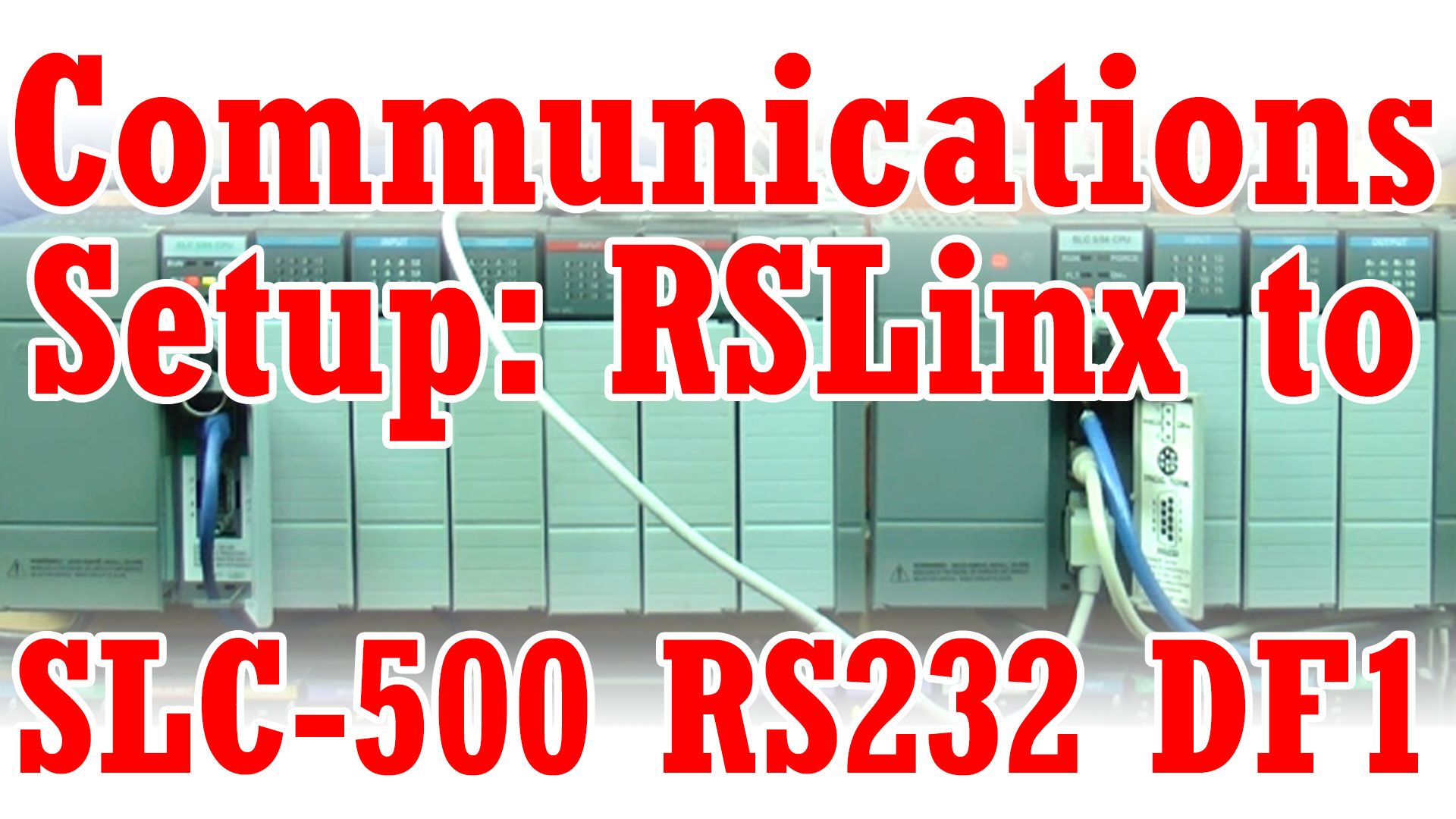 RSLogix, RSLinx - DF1 Communications Setup and Downloading Programs to SLC-500 (M3E16)