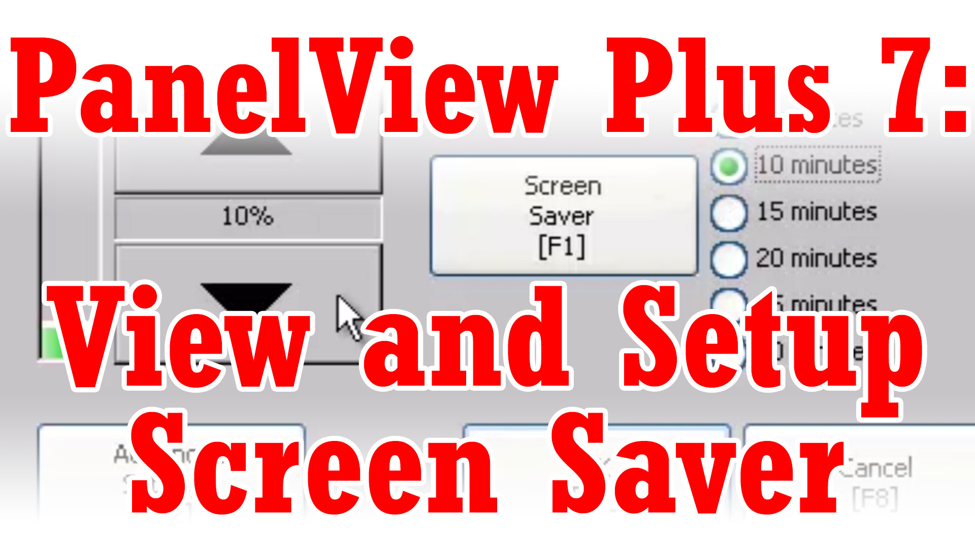 PanelView Plus 7 - Setting The Screen Saver (M3E28B)