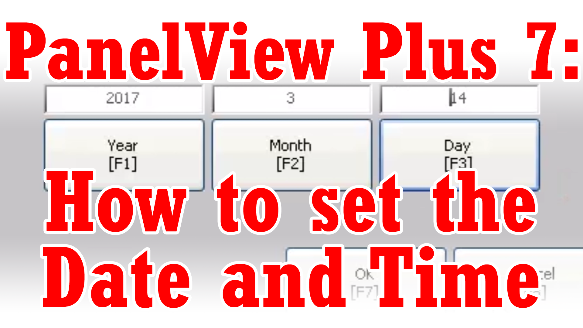 PanelView Plus 7 - Setting Date and Time (M3E31B)