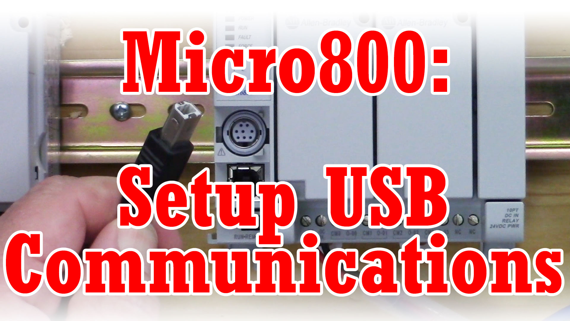 Micro800, RSLinx Classic - How To Setup USB Communications (M3E42)