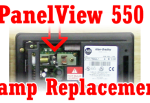 How To Replace a PanelView 550 Lamp with an LED (M4E22)