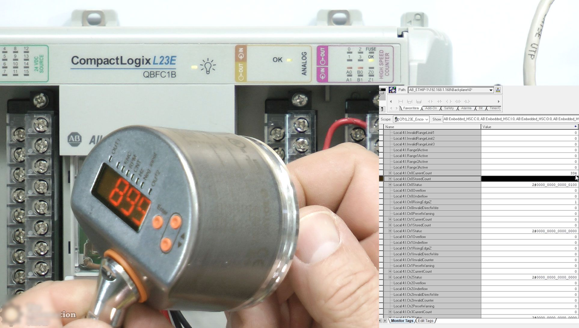 IFM, CompactLogix - Encoder to HSC (S49B)