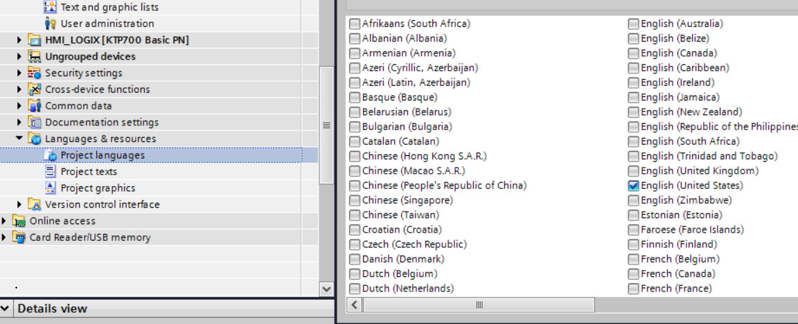 How do you use WinCC (TIA Portal) to switch languages on a SIMATIC