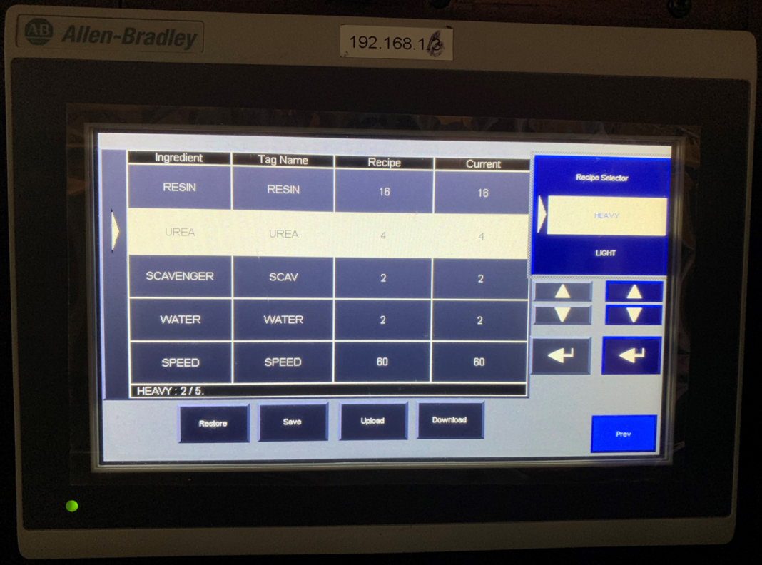 PanelView 800 – Using the Recipe Feature | The Automation Blog