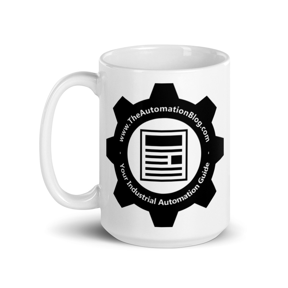 The Automation Blog White glossy mug