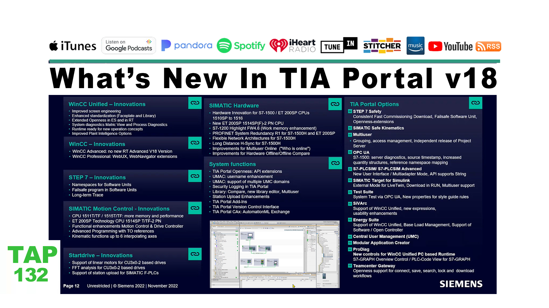 TIA Portal - v18: What's New (P132)