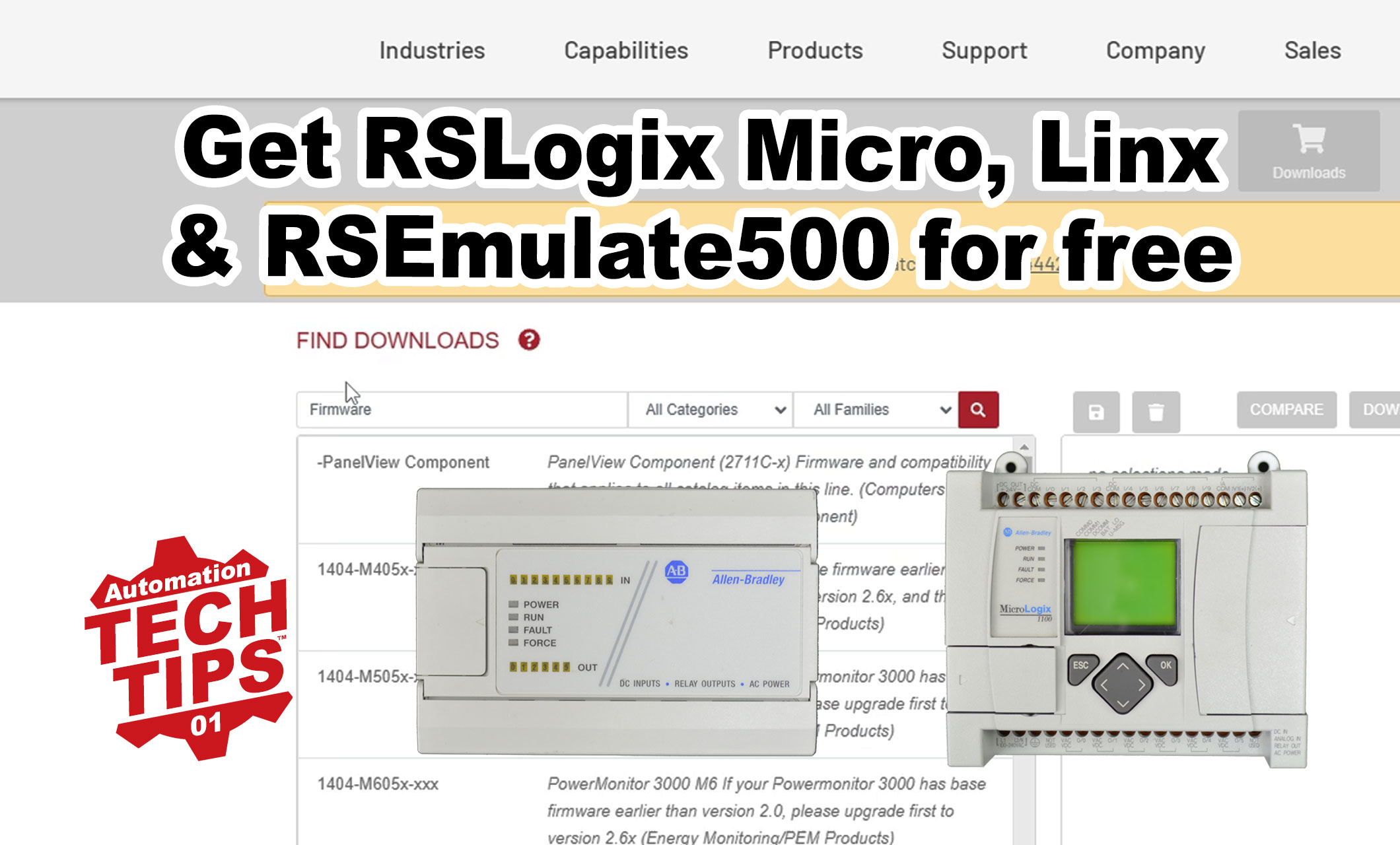 RSLogix Micro, RSLinx, RSEmulate 500 - How to download for free in 2023 (T001)