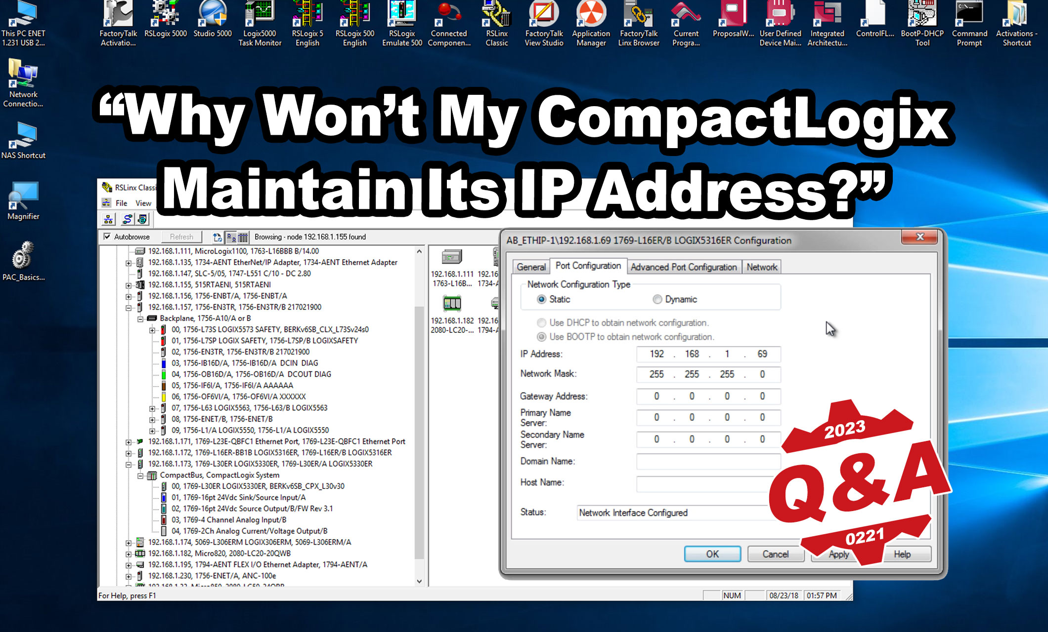 CompactLogix - Why Does Its IP Address Keep Changing? (qa230221)