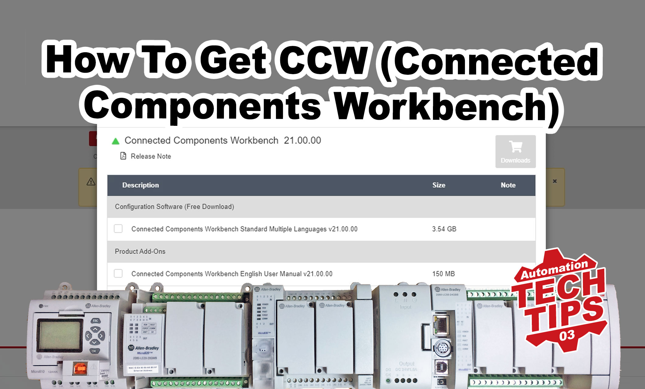 CCW - How to download Connected Components Workbench for free in 2023 (T003)