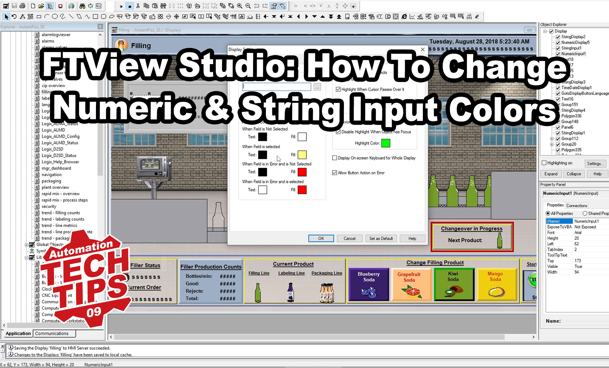View Studio Site Edition - Numeric & String Input Colors & Styles (T009)