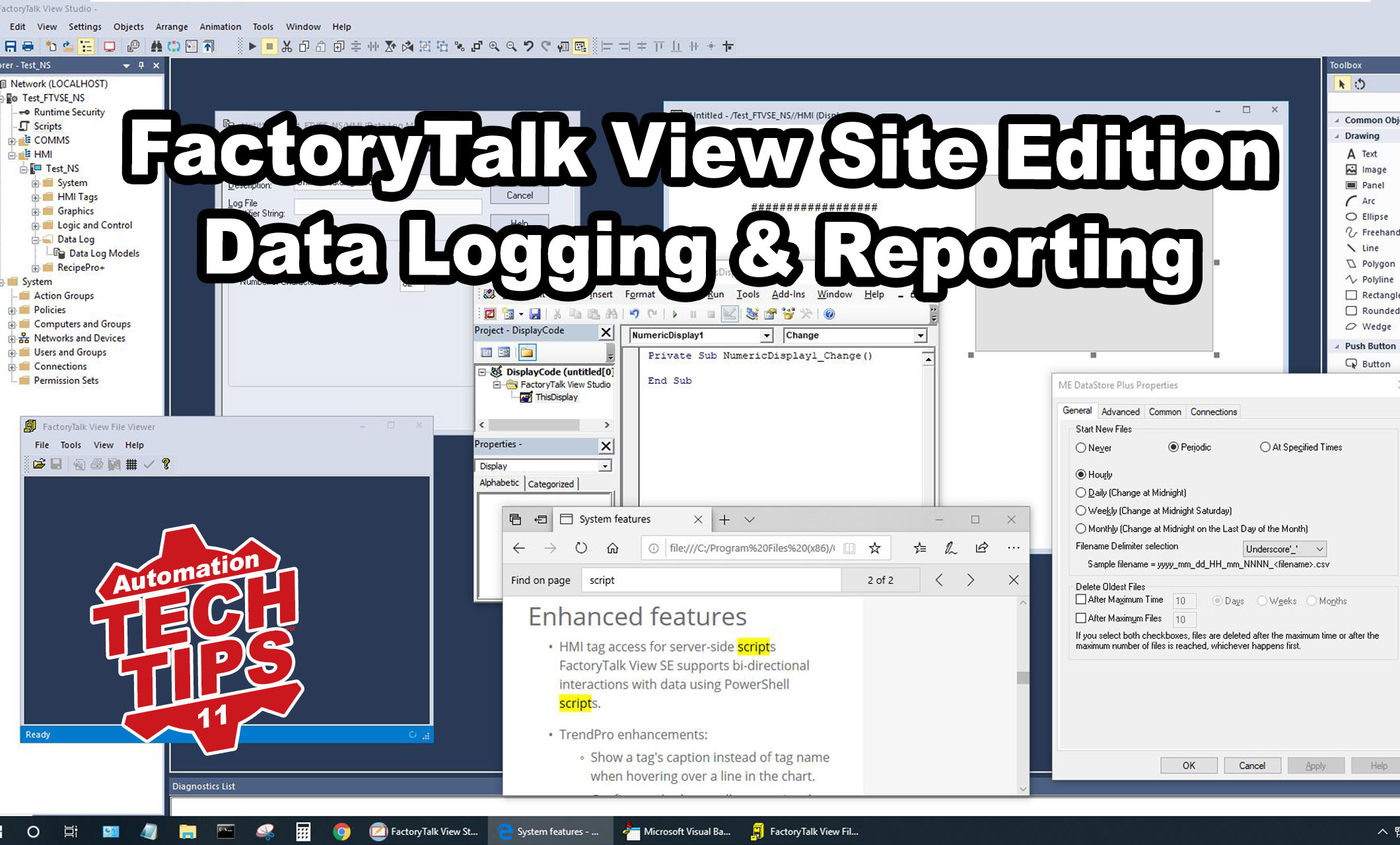 View Studio Site Edition - Data Logging and Reporting Options (T011)