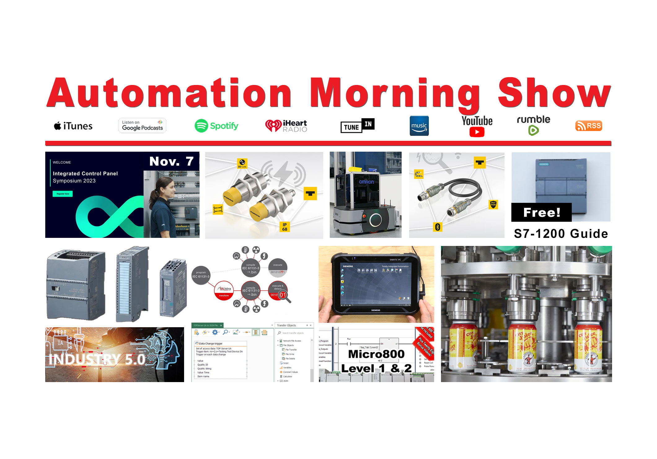 November 3 News: Siemens 11-7 Event, CODESYS Safe PLC, SIWAREX Turns 50, Rockwell on OT, I5.0 & More (N140)