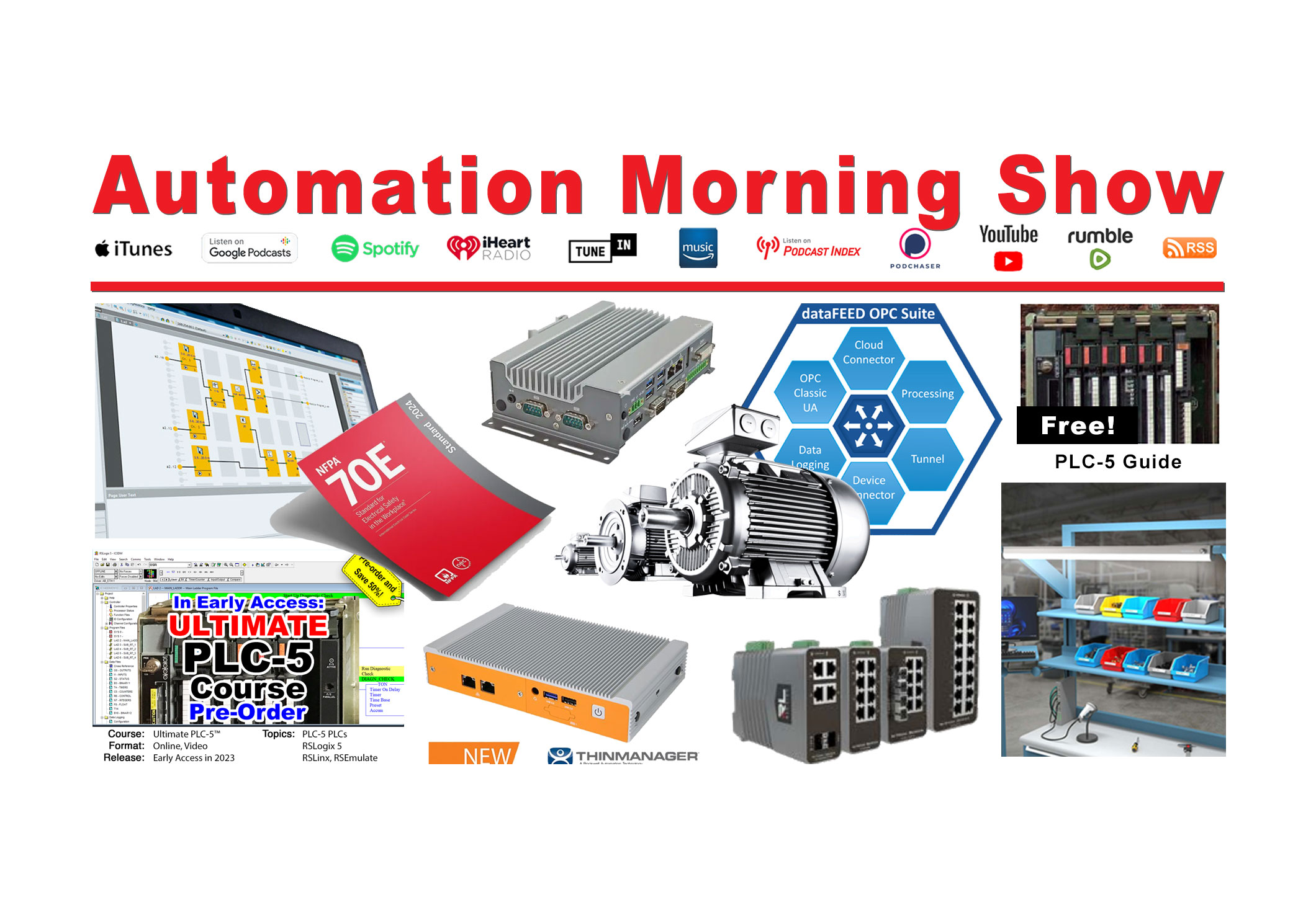 December 14 News: ThinManager Wi-Fi boot, PoE Light, Machine Safety, DevOps, PLC-5, NFPA 70E, & more (N153)