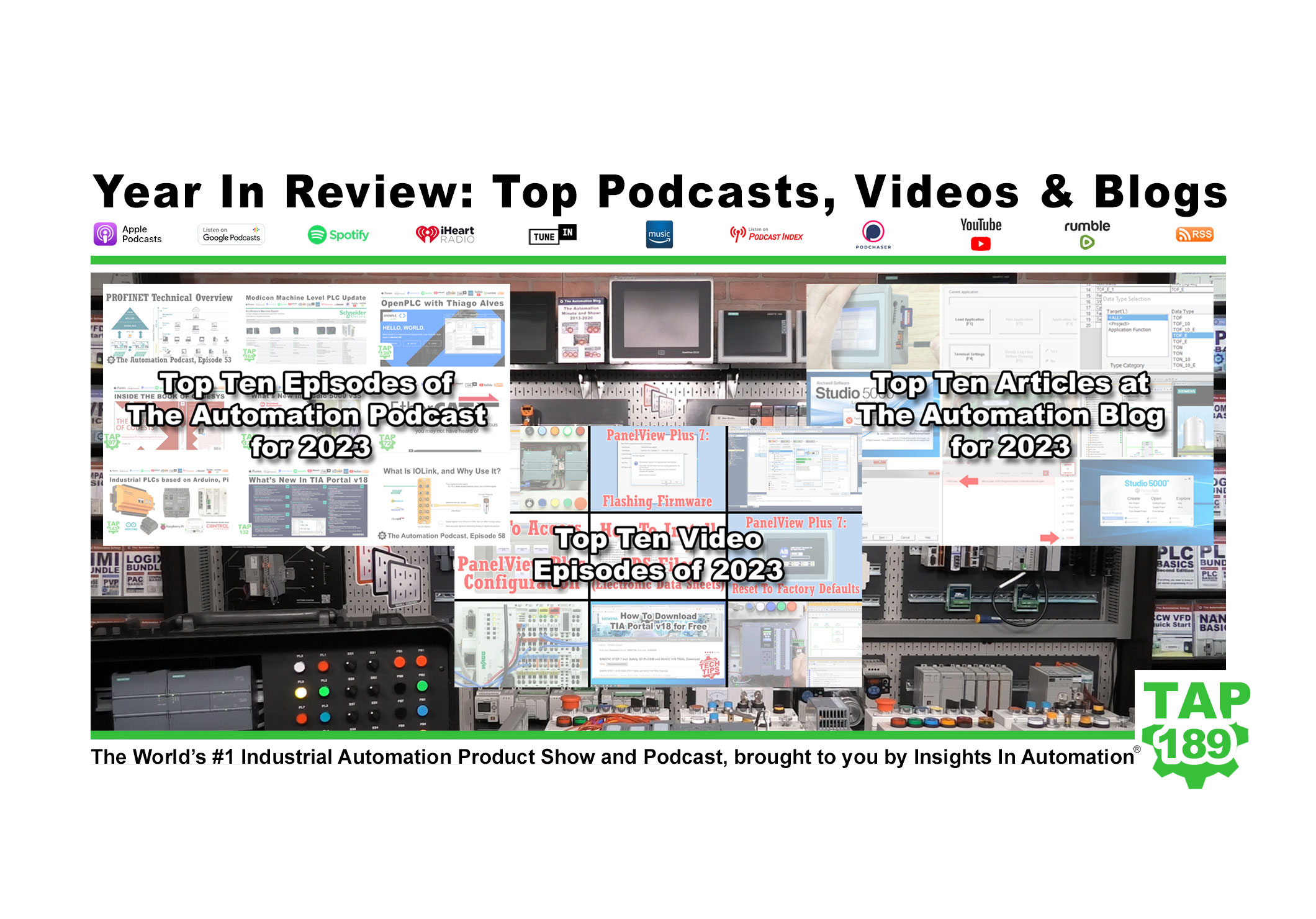 Year In Review: Our Top Ten Podcasts, Videos, and Blogs for 2023 (P189)