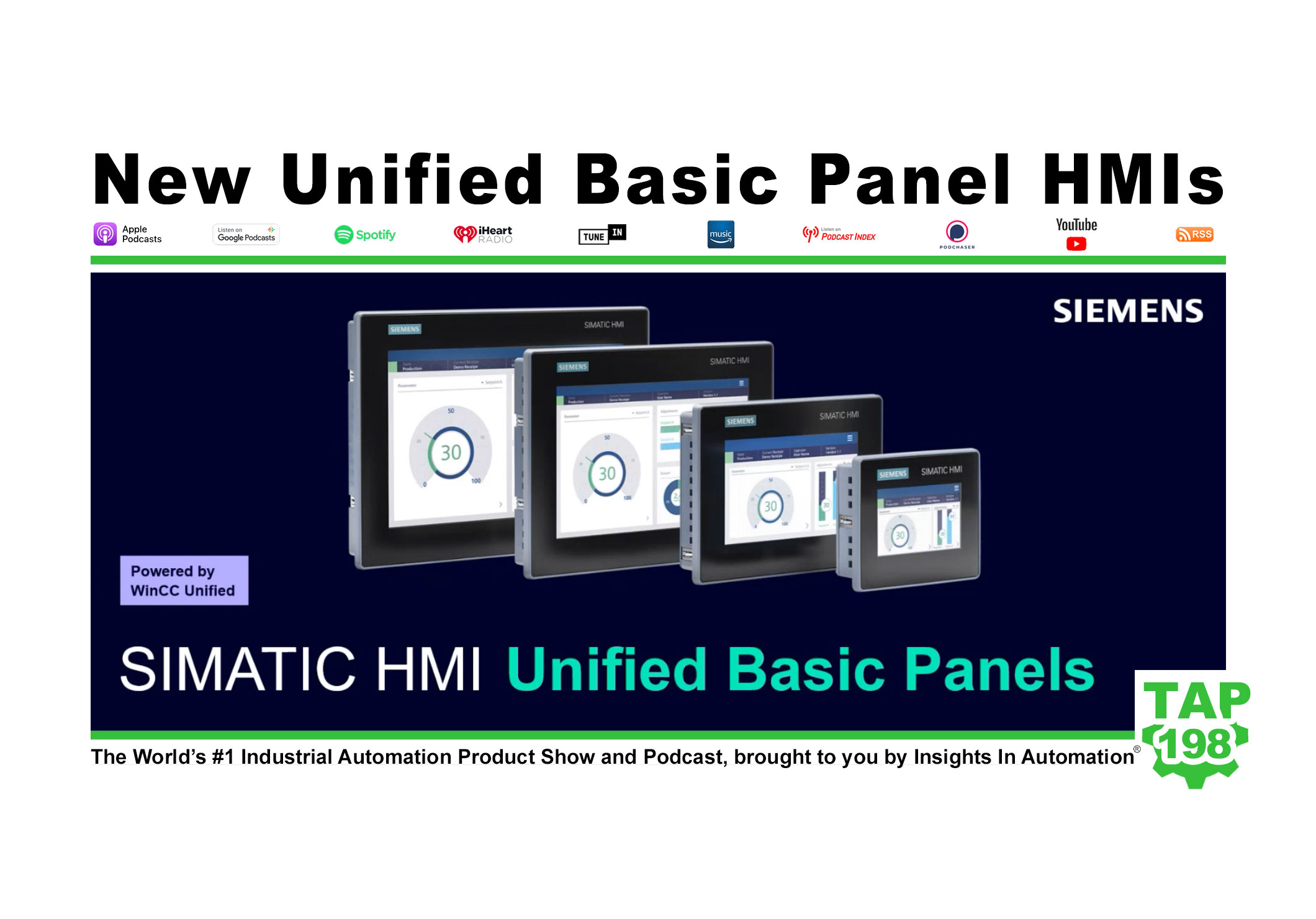 New Unified Basic Panel HMIs (P198)