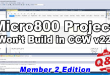 Error Building Micro800 Project in CCW v22 (qa240507)